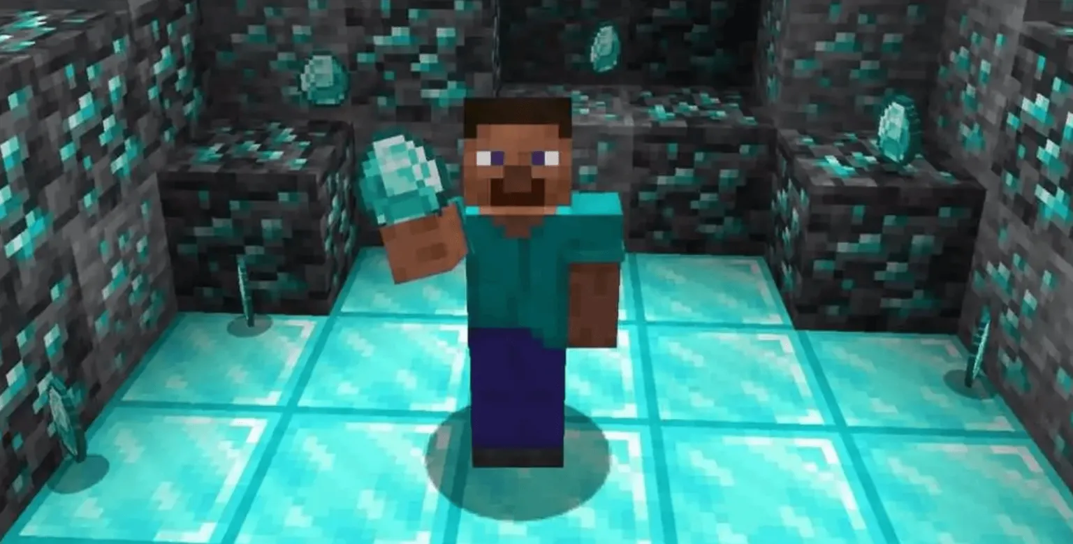 Minecraft couche diamants