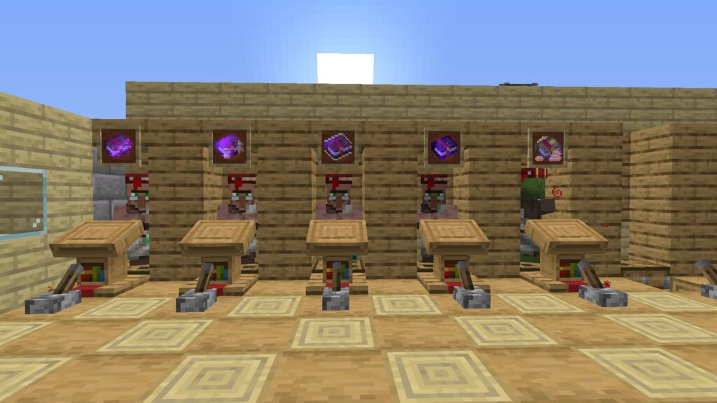 Minecraft enchantements trade villageois