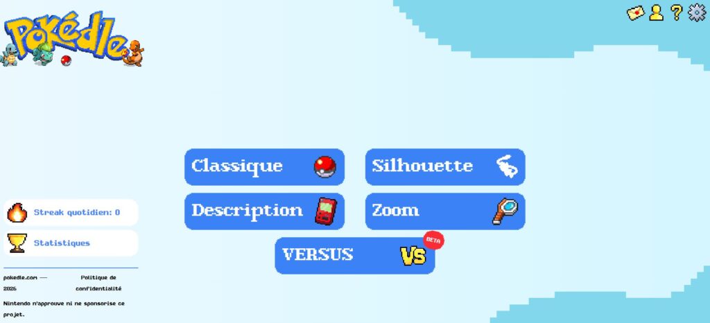 Pokédle jeu navigateur