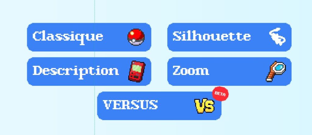 Pokédle modes de jeu