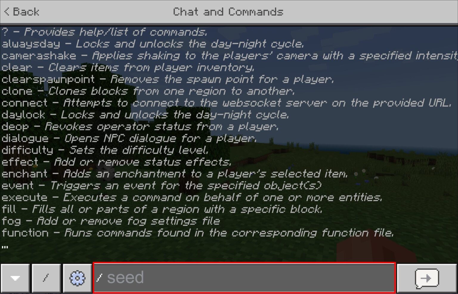Comment trouver la seed d'un serveur Minecraft sans /seed cheat