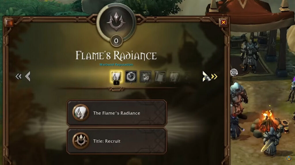 WoW 11.1.5 nouvelle faction Radiance