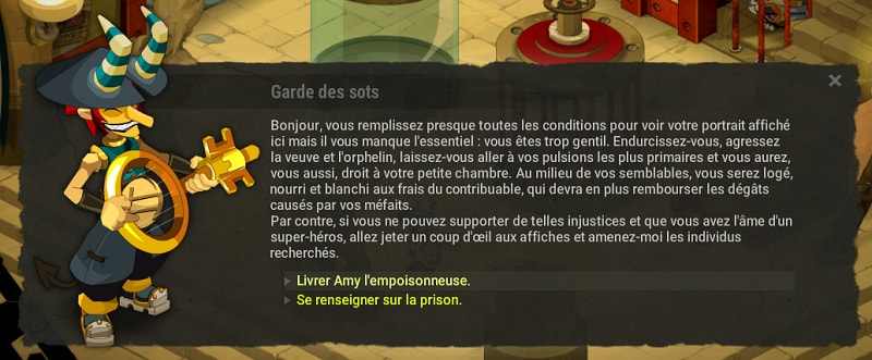 Amy l'empoisonneuse Dofus fin quête