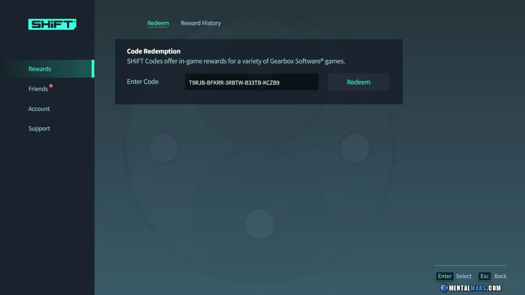 SIte Gearbox Codes Shift Borderlands 4
