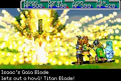 Golden Sun Lame Gaia