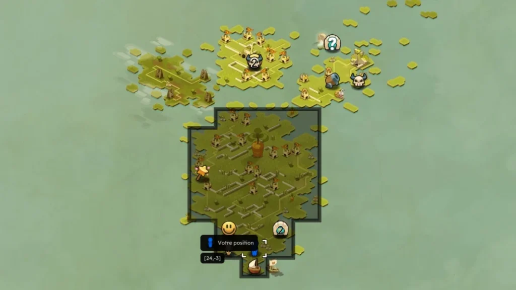 Position lancement quête Il y a un os, de Wabbit Dofus