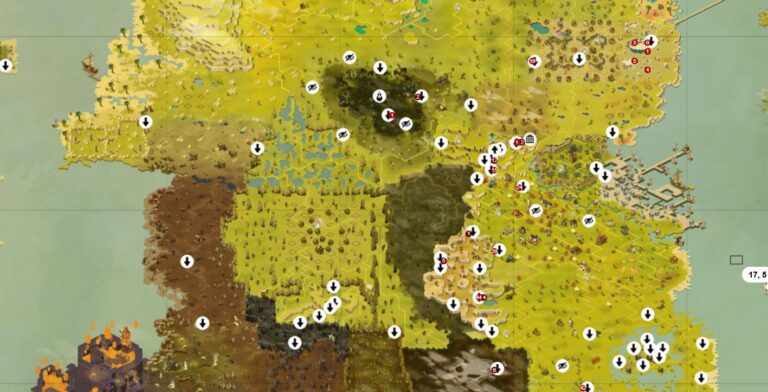 Map Dofus ressources intéractive