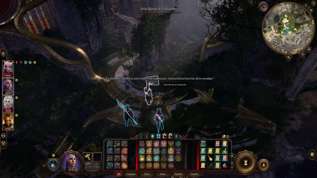 Monastère d'Auberosée Sang de Lathandre 