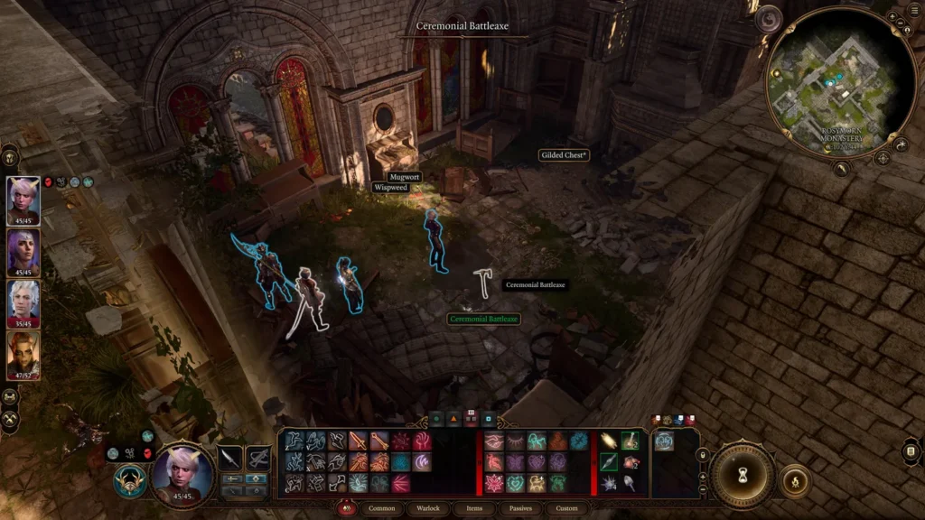 Sang de Lathandre couloir piégé