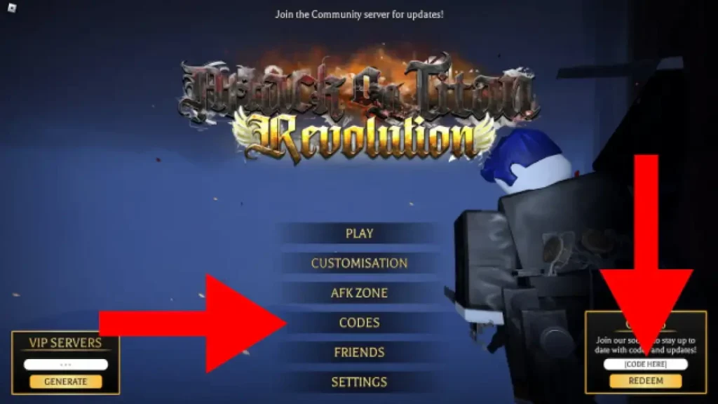 Ajouter codes AOT Revolution