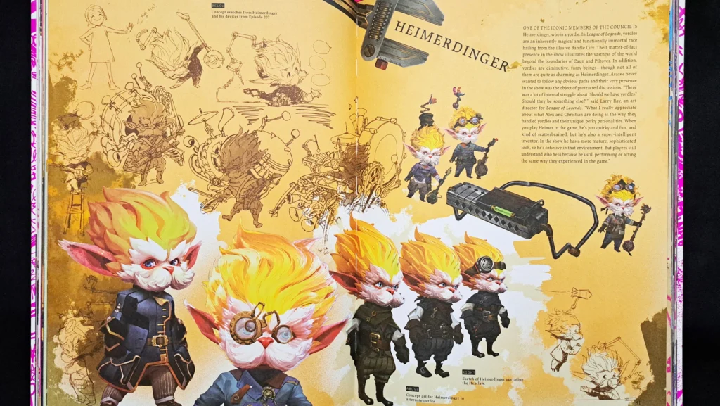 L'art et la création de Arcane contenu