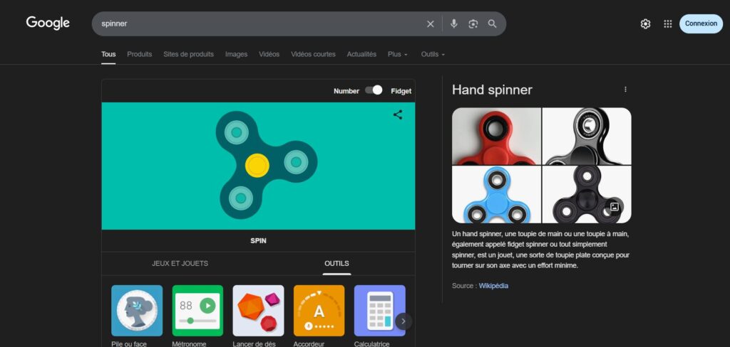 Comment jouer à Toupie Google