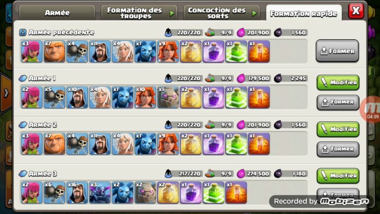 Compo HDV 9 Clash of Clans