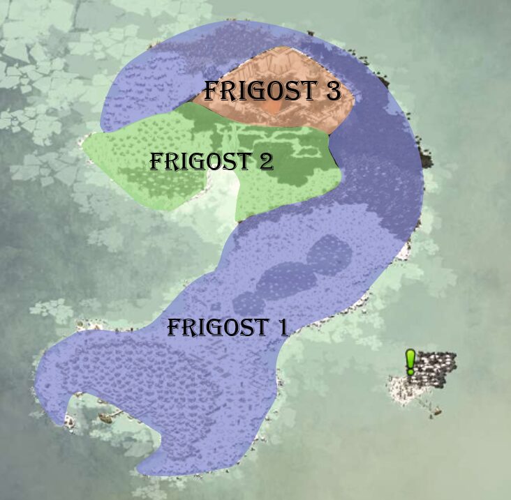 Dofus des Glaces cheminement îles Frigost