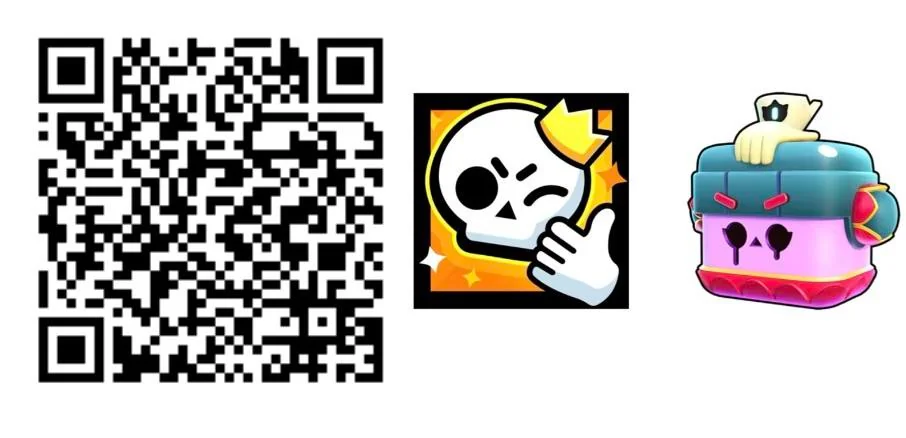 QR code Brawl Stars 2026 box et icône Gigi