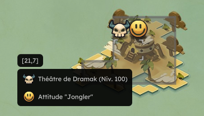 Accès au donjon Théâtre de Dramak