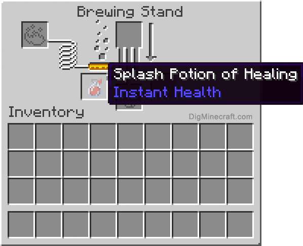 Potion de soin jetable Minecraft