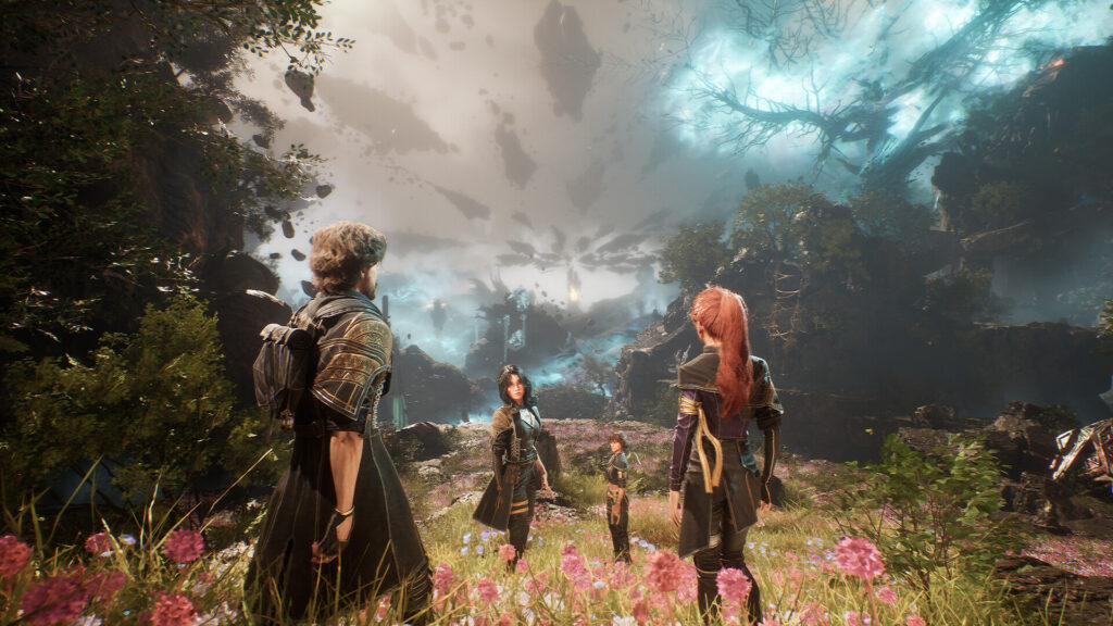 L'equipe de Clair Obscur: Expedition 33 explorant un monde onirique, jeu attendu sur Nintendo Switch 2