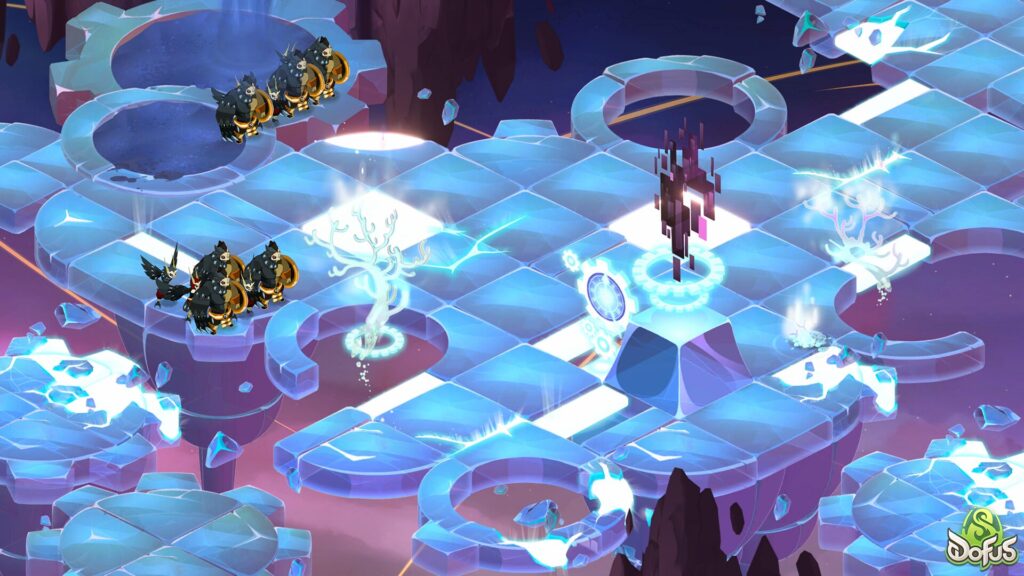 Illustration du systeme de combat tactique au tour par tour dans Dofus
