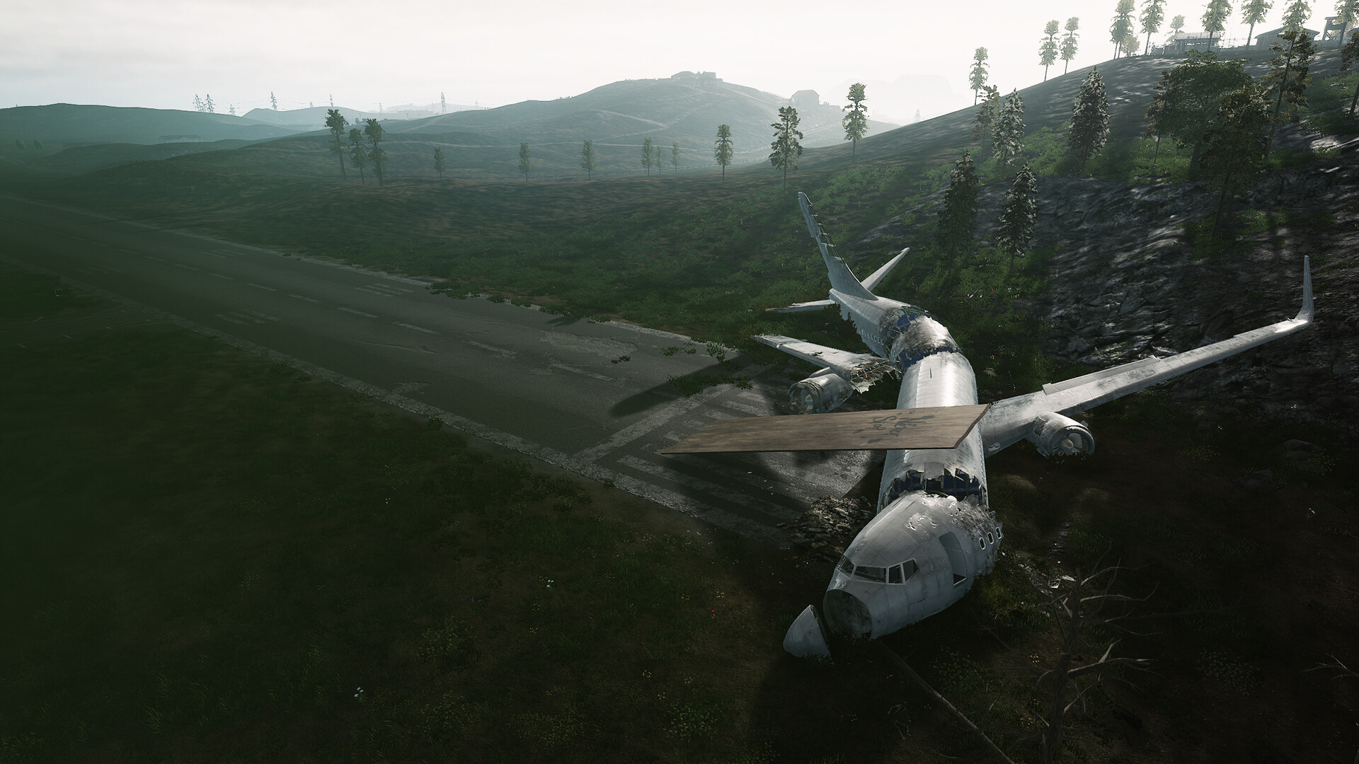 Epave d'avion dans le monde ouvert densifie de HumanitZ version 1.0