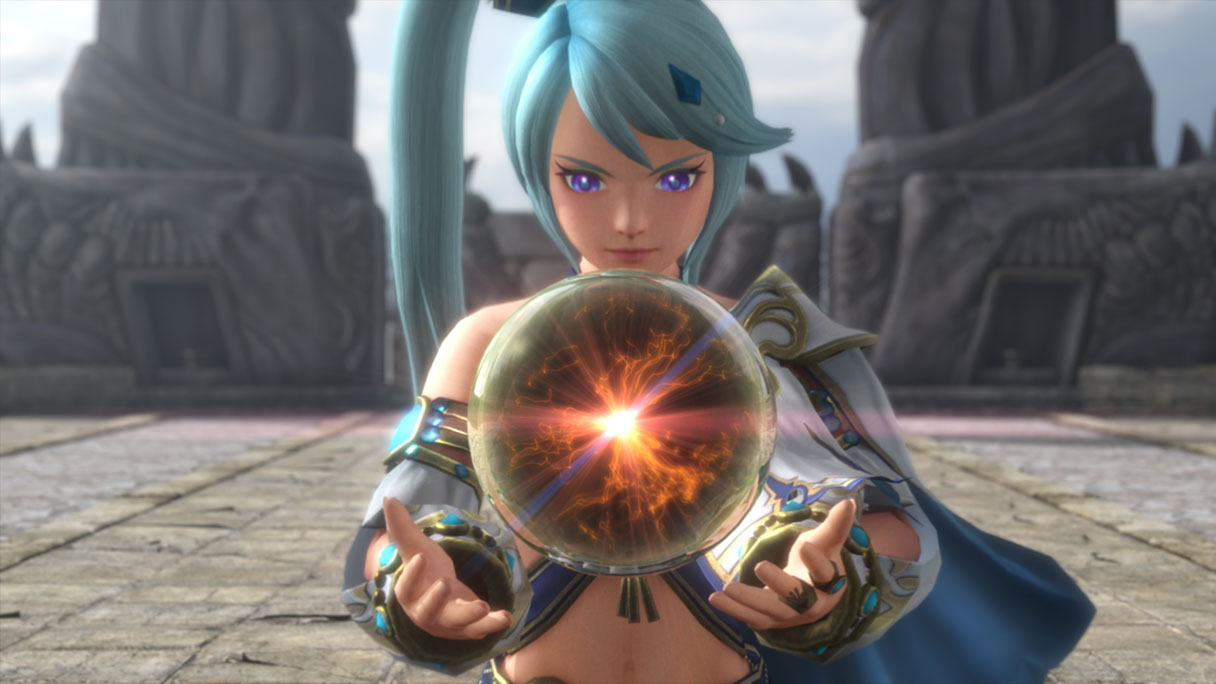 Link Cartoon et Tetra combattant dans l'arc narratif Wind Waker de Hyrule Warriors Legends
