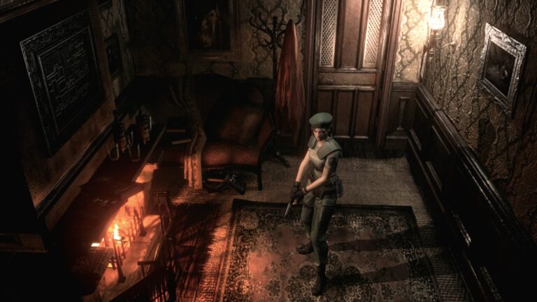 Le manoir Spencer dans Resident Evil Rebirth, le remake culte du survival horror