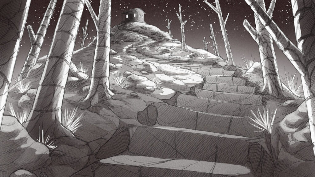 Scène narrative de Slay the Princess: The Pristine Cut