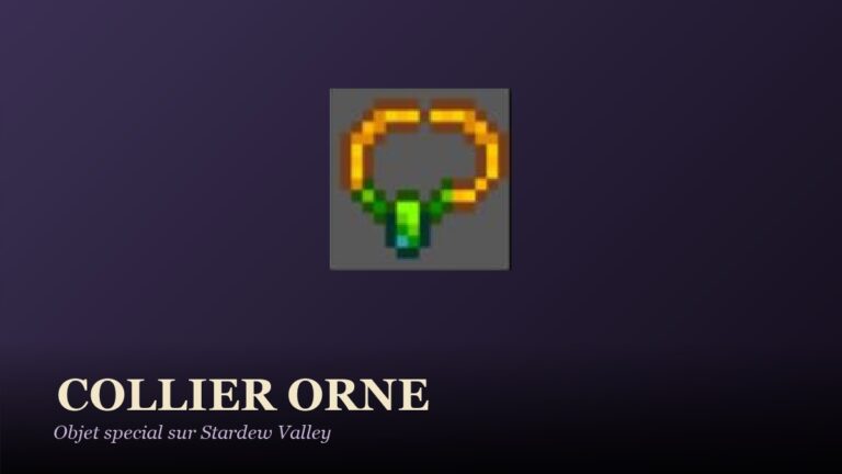 Icone du Collier orne, objet special a offrir sur Stardew Valley